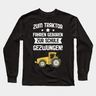 Farm Vehicle Tractors Driving Long Sleeve T-Shirt